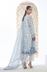 DA-2070 SKY BLUE EMBROIDERED KURTA